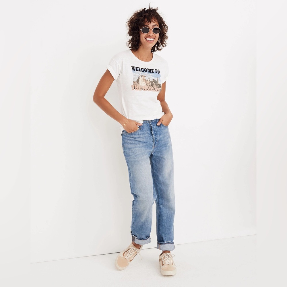 BUY 1 • GET 1 FREE - Madewell light wash dad jean